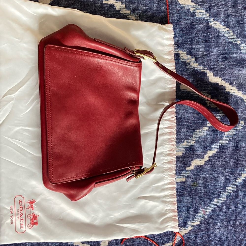 Red vintage Coach Handbag
